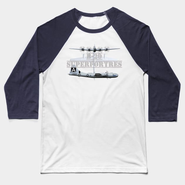 b29 superfortress Baseball T-Shirt by Dingo Digital